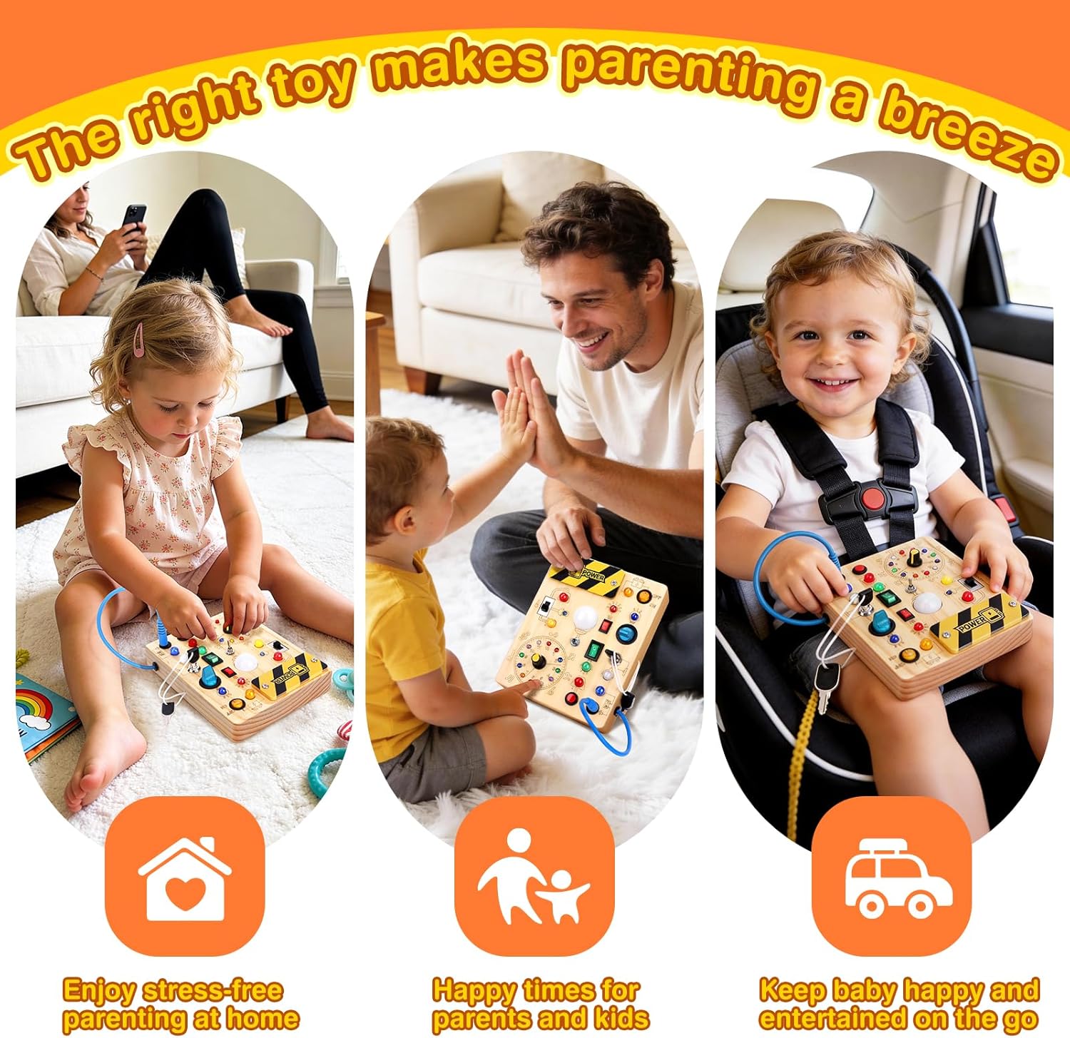 CozyBub™ Montessori Busy Board