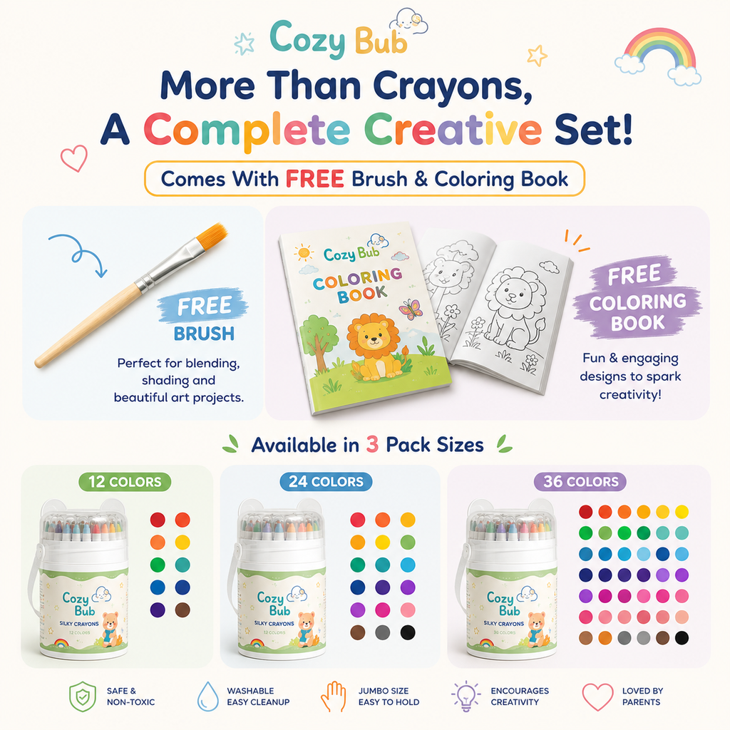 CozyBub™ Washable Twist Crayons