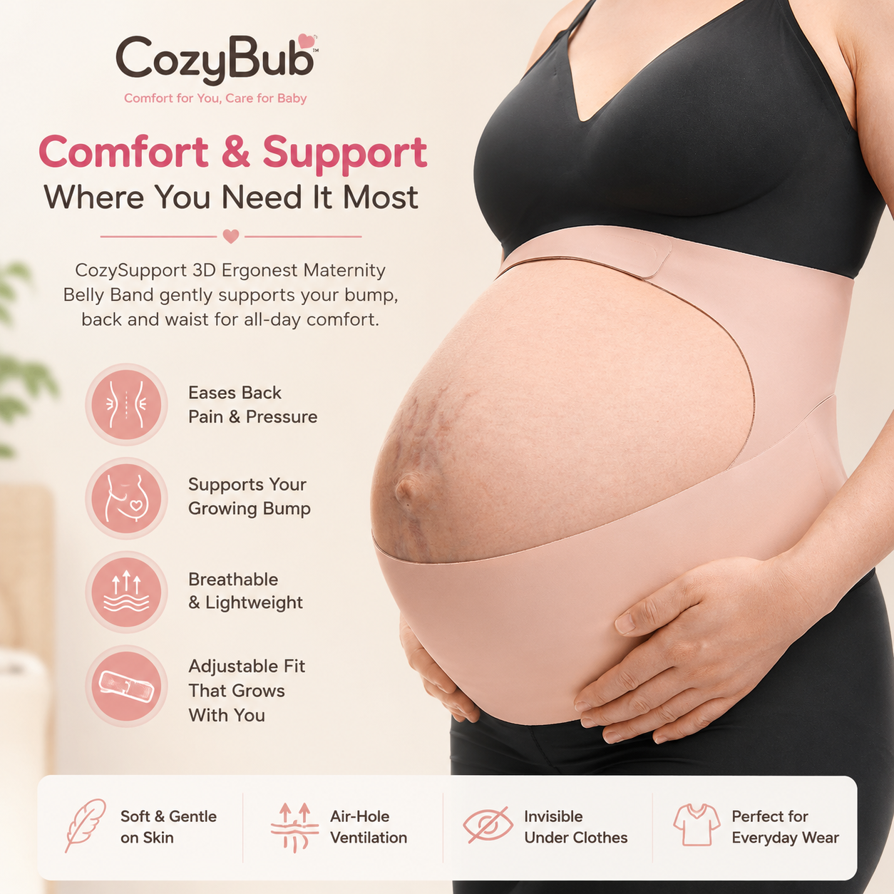 CozyBub™ Maternity Abdominal Support Belt