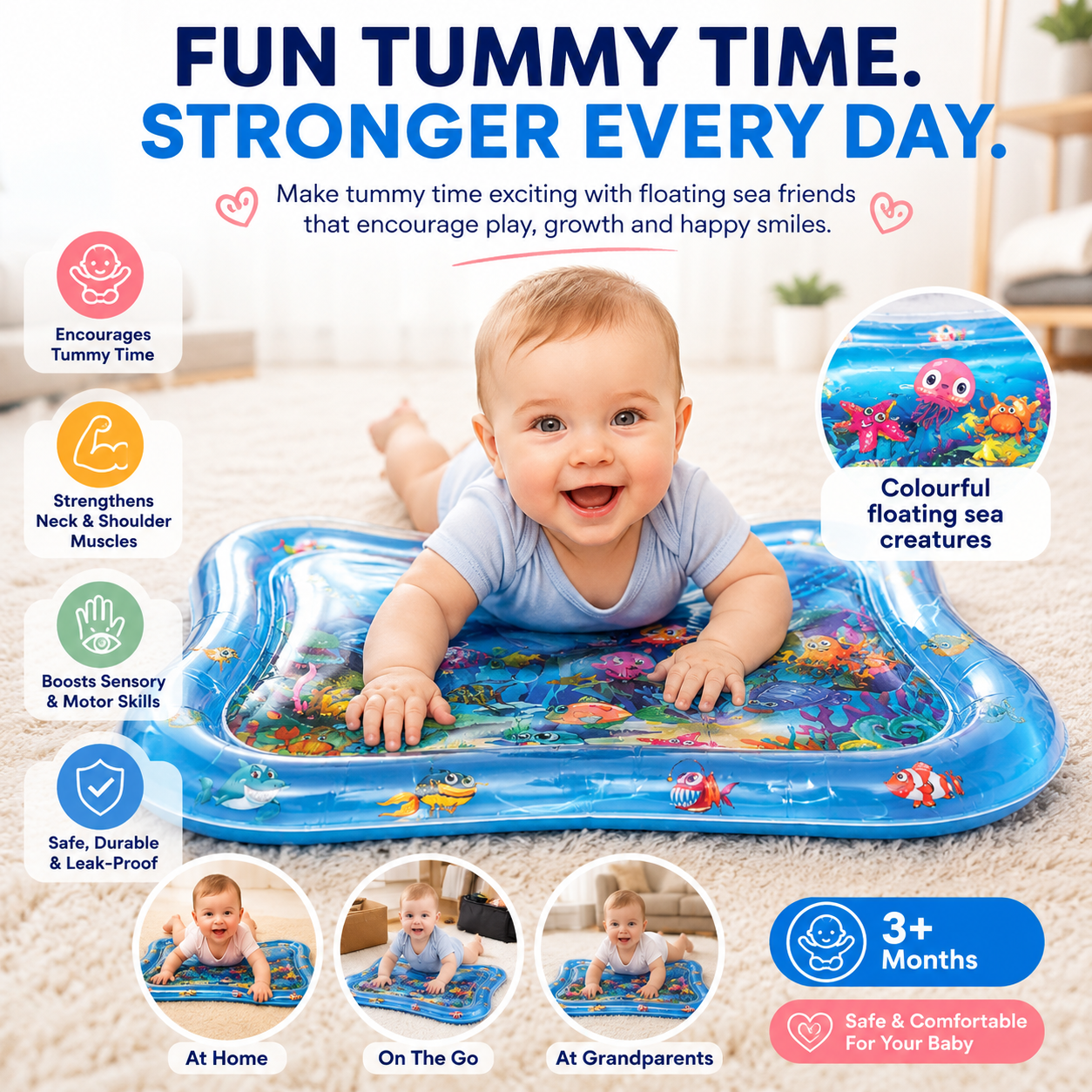 CozyBub Inflatable Water Play Mat