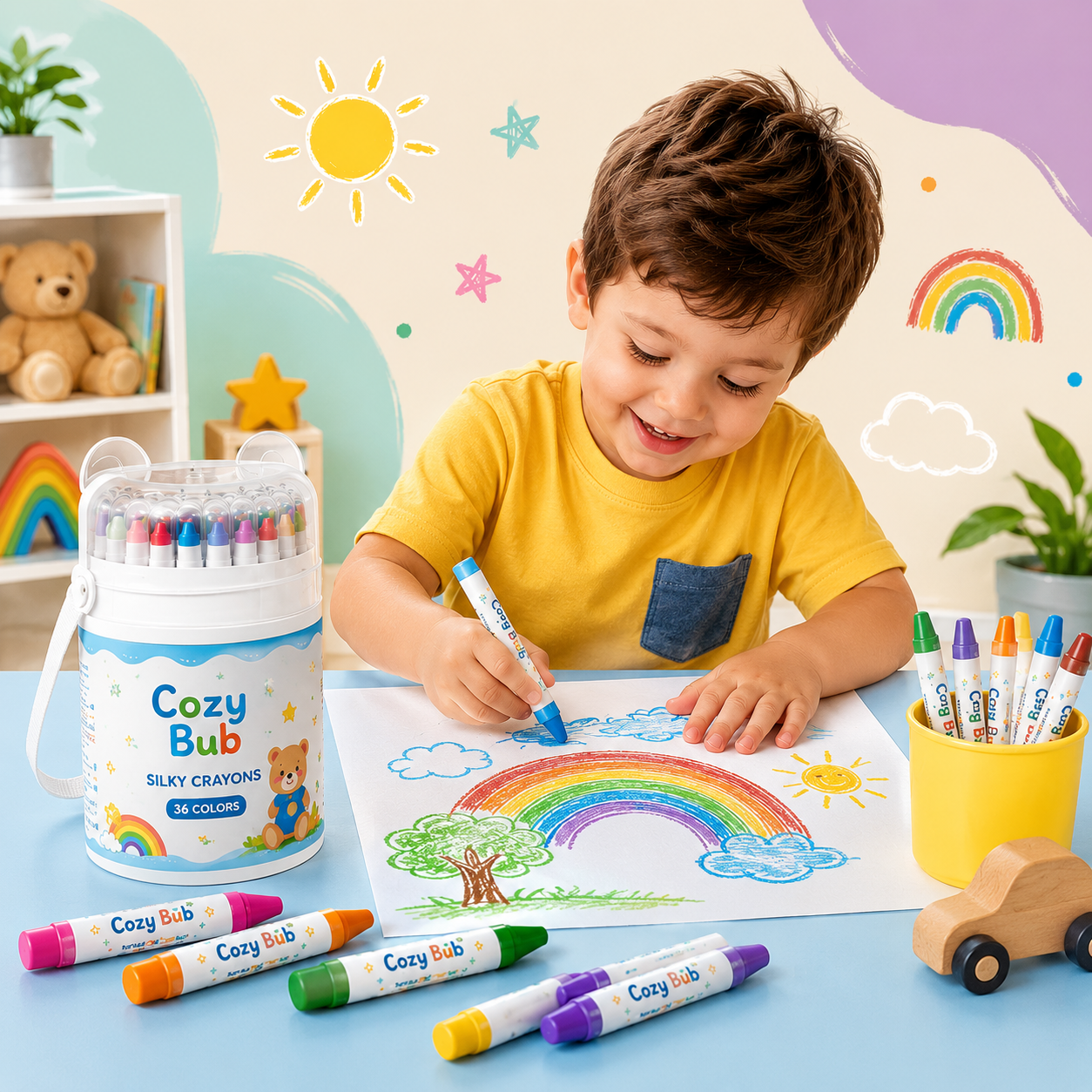 CozyBub™ Washable Twist Crayons